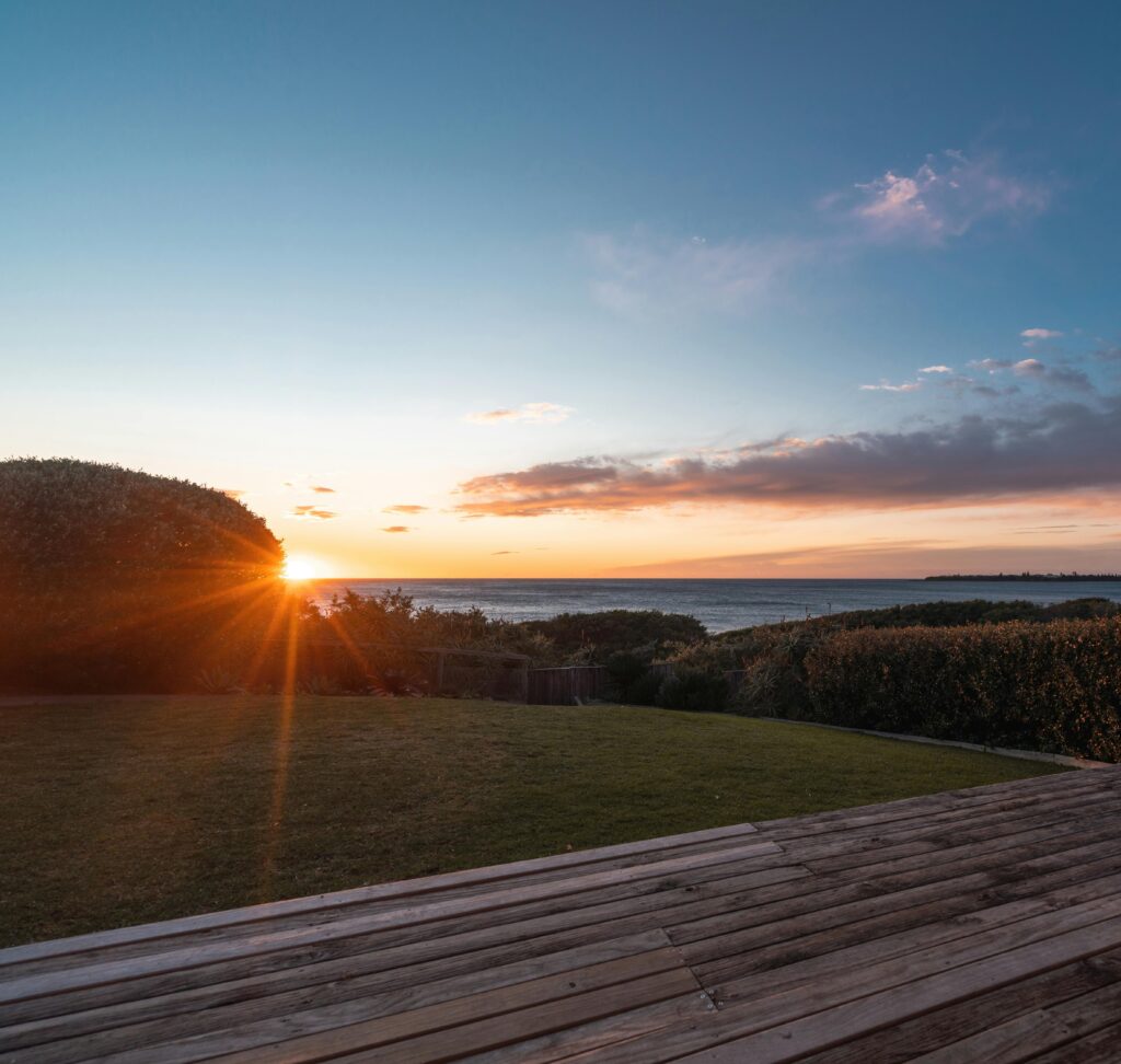 Terasa prieš alyvavimą Terasa prieš alyvavimą su vaizdu į marias